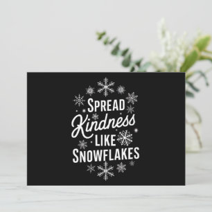 Cartes Pour Fêtes Annuelles Noël Répandez la gentillesse comme des flocons de 