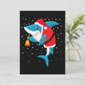 Cartes Pour Fêtes Annuelles Noël - Requin drôle de Noël (Debout devant)