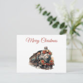 Cartes Pour Fêtes Annuelles Noël rétro (Debout devant)