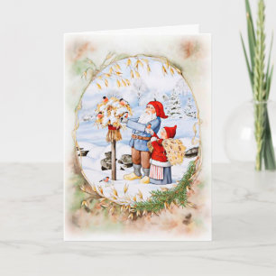 Cartes Pour Fêtes Annuelles Noël rétro