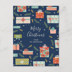 Cartes Pour Fêtes Annuelles Noël rétro coloré