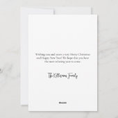 Cartes Pour Fêtes Annuelles Noël rose du Père Noël (Dos)