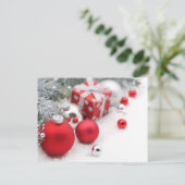 Cartes Pour Fêtes Annuelles Noël rouge (Debout devant)
