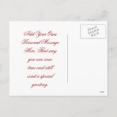 Cartes Pour Fêtes Annuelles Noël rouge élégant (Dos)