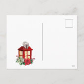 Cartes Pour Fêtes Annuelles Noël rouge moderne (Dos)