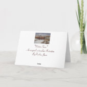 Cartes Pour Fêtes Annuelles Noël rural d'original de scène de neige de (Dos)