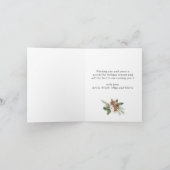 Cartes Pour Fêtes Annuelles Noël Rustic Blue Wood 5 PHOTO Salutation Boho (Intérieur)