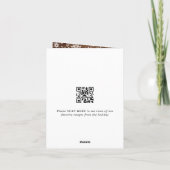 Cartes Pour Fêtes Annuelles Noël Rustic Wood 4 PHOTO Salutation (Dos)