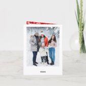 Cartes Pour Fêtes Annuelles Noël Rustic Wood 6 PHOTO Salutation (Dos)