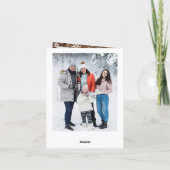 Cartes Pour Fêtes Annuelles Noël Rustic Wood 6 PHOTO Salutation (Dos)