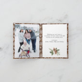 Cartes Pour Fêtes Annuelles Noël Rustic Wood 6 PHOTO Salutation (Intérieur)