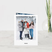 Cartes Pour Fêtes Annuelles Noël Rustic Wood 6 PHOTO Salutation (Dos)