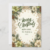 Cartes Pour Fêtes Annuelles Noël Rustic Woodland Charme (Devant)