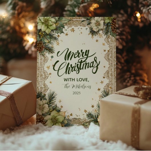 Cartes Pour Fêtes Annuelles Noël Rustic Woodland Charme