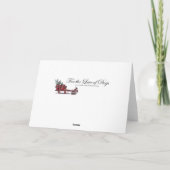 Cartes Pour Fêtes Annuelles Noël rustique à Bulldog (Dos)