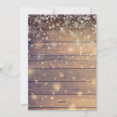 Cartes Pour Fêtes Annuelles Noël Rustique Bois 3 Photos Collage (Dos)