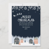 Cartes Pour Fêtes Annuelles Noël rustique d'hiver (Devant)