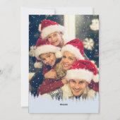 Cartes Pour Fêtes Annuelles Noël rustique d'hiver (Dos)