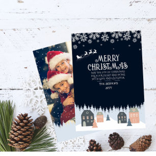 Cartes Pour Fêtes Annuelles Noël rustique d'hiver
