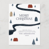 Cartes Pour Fêtes Annuelles Noël rustique et élégant (Devant)