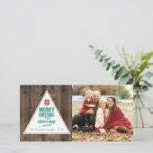 Cartes Pour Fêtes Annuelles Noël rustique et Nouvel An (Debout devant)