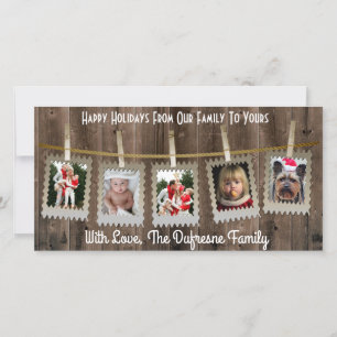 Cartes Pour Fêtes Annuelles Noël rustique/Pays