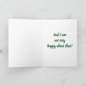 CARTES POUR FÊTES ANNUELLES **NOËL** SAD DONKEY DIT : "VOUS MANQUE !" (Intérieur)