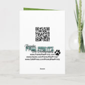 Cartes Pour Fêtes Annuelles Noël - Saint Bernard - Bleu (Dos)