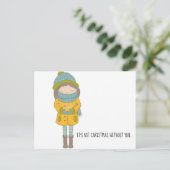 Cartes Pour Fêtes Annuelles Noël sans toi (Debout devant)