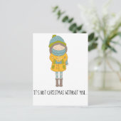 Cartes Pour Fêtes Annuelles Noël sans toi (Debout devant)