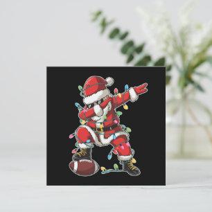 Cartes Pour Fêtes Annuelles Noël Santa Dabbing Footballeur Xmas Football