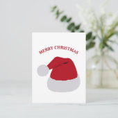 Cartes Pour Fêtes Annuelles Noël Santa Hat Joyeux Noël (Debout devant)