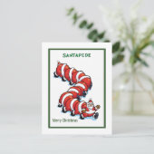 Cartes Pour Fêtes Annuelles Noël Santapede (Debout devant)