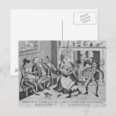 Cartes Pour Fêtes Annuelles Noël saute, ou un baiser sous (Devant / Derrière)