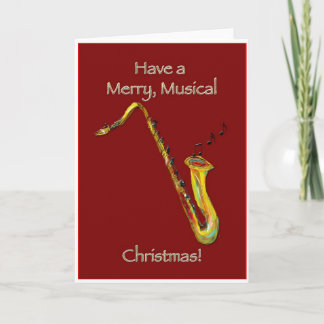 Cartes Pour Fêtes Annuelles Noël Sax