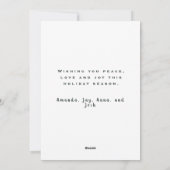 Cartes Pour Fêtes Annuelles Noël scandinave  (Dos)