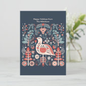 Cartes Pour Fêtes Annuelles Noël scandinave de Woodland (Debout devant)