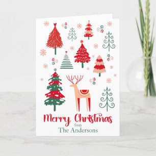 Cartes Pour Fêtes Annuelles Noël scandinave du Festival d'une photo