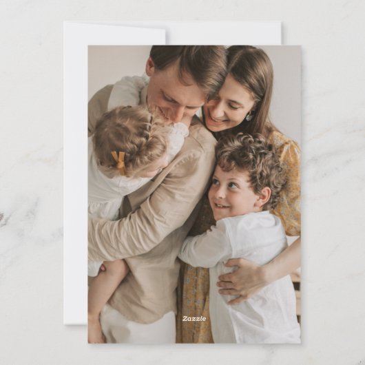 Cartes Pour Fêtes Annuelles Noël scandinave en forêt moderne (Dos)