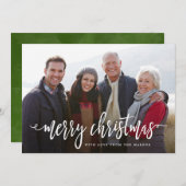 Cartes Pour Fêtes Annuelles Noël scénarisé (Devant / Derrière)