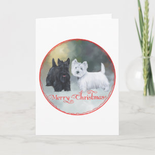 Cartes Pour Fêtes Annuelles Noël Scottie Westie