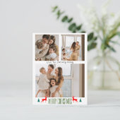 Cartes Pour Fêtes Annuelles Noël Script Famille Trois Photo (Debout devant)