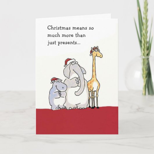 Cartes Pour Fêtes Annuelles Noël Signifie Tant Plus Que... (Devant)