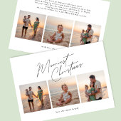 Cartes Pour Fêtes Annuelles noël simple | 6 photo collage heureux