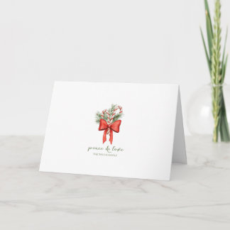 Cartes Pour Fêtes Annuelles Noël Simple Bâton de Bonbon Arc vintage non-photo