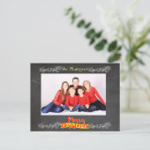 Cartes Pour Fêtes Annuelles Noël simple en tableau noir (Debout devant)