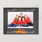 Cartes Pour Fêtes Annuelles Noël simple en tableau noir (Devant)