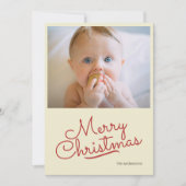 Cartes Pour Fêtes Annuelles Noël simple et rétro (Devant)