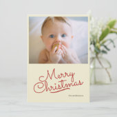 Cartes Pour Fêtes Annuelles Noël simple et rétro (Debout devant)