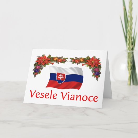 Cartes Pour Fêtes Annuelles Noël slovaque (Devant)